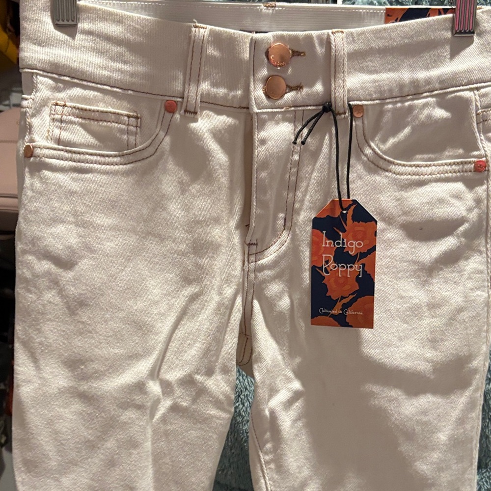 Indigo Women's Skinny Jeans - Cream